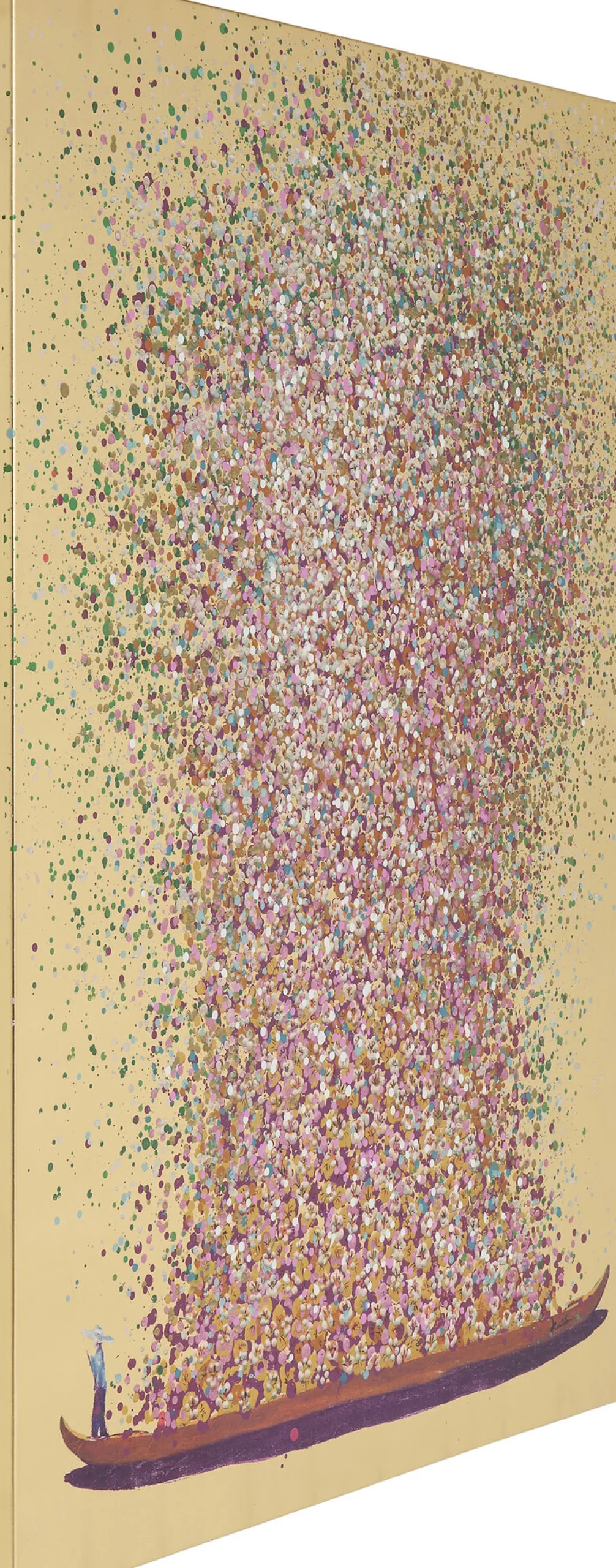 Clearance KARE Design Obraz Flower Boat 100x80 cm różowy - KARE