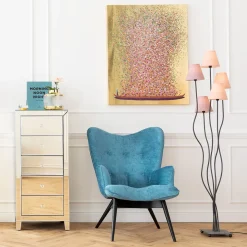 Clearance KARE Design Obraz Flower Boat 100x80 cm różowy - KARE