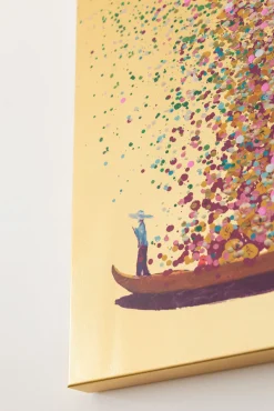 Clearance KARE Design Obraz Flower Boat 100x80 cm różowy - KARE