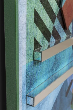 New KARE Design Obraz kolorowy abstrakcyjna twarz 100x150 cm ręczne wykonanie - KARE