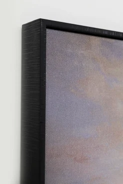 Online KARE Design Obraz kolorowy łódka i ryby rama czarna 60x120 cm - KARE