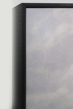 Sale KARE Design Obraz kolorowy łódka w chmurach rama czarna 60x120 cm - KARE