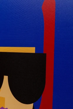 Clearance KARE Design Obraz kolorowy do salonu dziewczyna w okularach 60x90 cm - KARE