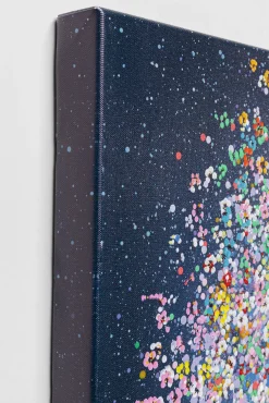 New KARE Design Obraz kolorowy latający słoń i kwiaty 120x160 cm - KARE