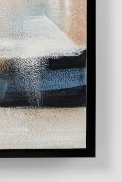 New KARE Design Obraz kolorowy motyw abstrakcyjny rama czarna 100x100 cm - KARE