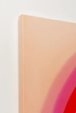 Fashion KARE Design Obraz kolorowy płótno bawełniane okręgi 120x120 cm - KARE