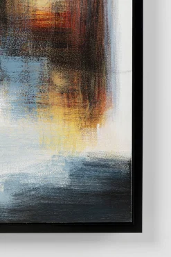 Fashion KARE Design Obraz kolorowy ręcznie malowany motyw abstrakcyjny 100x100 cm - KARE