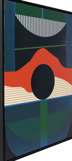 Discount KARE Design Obraz kolorowy wschód słońca rama czarna 75x100 cm - KARE