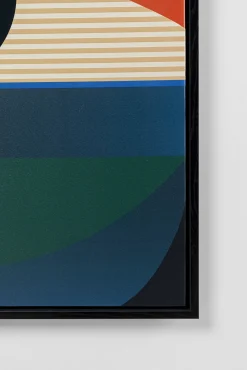 Discount KARE Design Obraz kolorowy wschód słońca rama czarna 75x100 cm - KARE