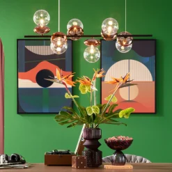 Outlet KARE Design Obraz kolorowy zachód słońca rama czarna 75x100 cm - KARE