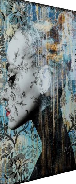 Discount KARE Design Obraz Lady Flower 100x150 cm kolorowy - KARE