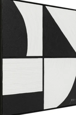 Fashion KARE Design Obraz Modulo 100x100 cm czarno-biały - KARE