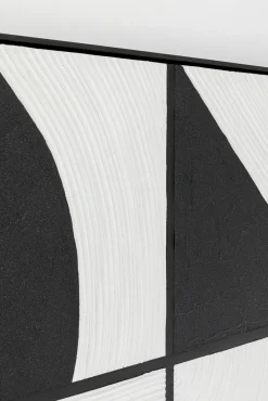 Fashion KARE Design Obraz Modulo 100x100 cm czarno-biały - KARE