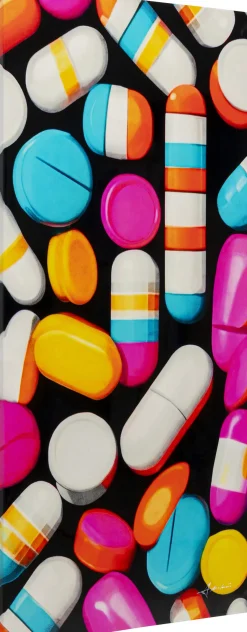 Best KARE Design Obraz na płótnie Pastilla Stripes 70x140cm - KARE