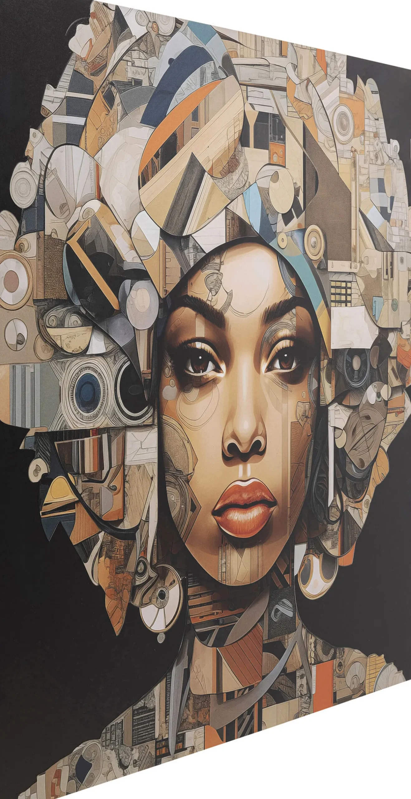 Hot KARE Design Obraz szklany Art Geo Women 3D 120x120cm - KARE