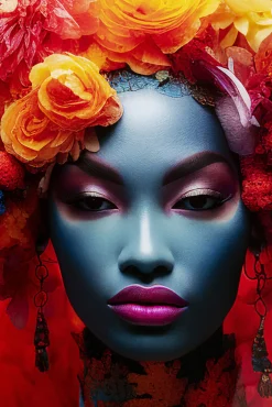 New KARE Design Obraz szklany Flowers Dream Women 80x120cm - KARE