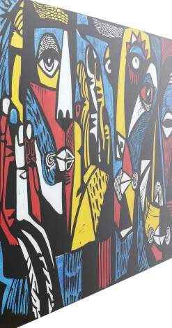 Discount KARE Design Obraz szklany kolorowy awangardowy 150x100 cm - KARE