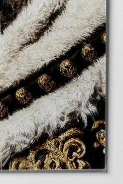 Outlet KARE Design Obraz szklany kolorowy król mops 40x60 cm - KARE