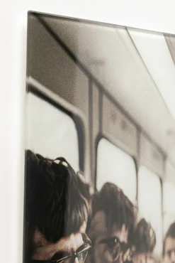 Discount KARE Design Obraz szklany kolorowy małpa w autobusie 60x60 cm - KARE