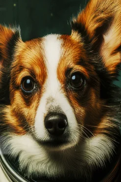 Online KARE Design Obraz szklany kolorowy 80x60 cm psy astronauci - KARE