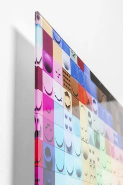 Sale KARE Design Obraz szklany Pixel Face 120x80cm - KARE