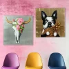 Fashion KARE Design Obraz Touched Dog with Pineapple 80x80 cm - KARE