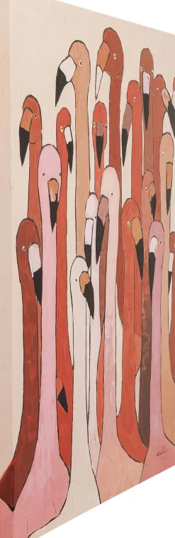 Best KARE Design Obraz Touched Flamingo Meeting 90x120 cm - KARE