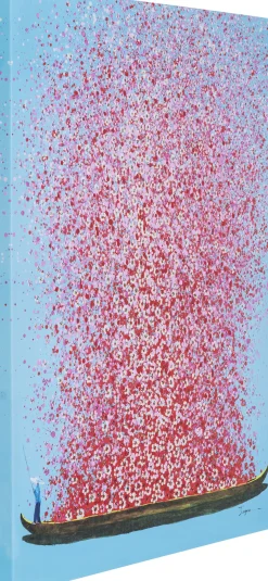 Hot KARE Design Obraz Touched Flower Boat 80x100 cm kolorowy - KARE