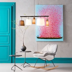 Sale KARE Design Obraz Touched Flower Boat 120x160 cm kolorowy - KARE