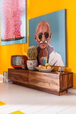 Sale KARE Design Obraz Touched Flower Boat 120x160 cm kolorowy - KARE