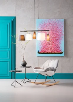 Sale KARE Design Obraz Touched Flower Boat 120x160 cm kolorowy - KARE