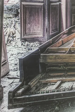 Best KARE Design Obraz Vintage Piano Room 150x100 cm - KARE