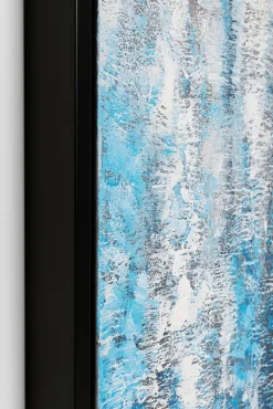 Fashion KARE Design Obraz w czarnej ramie zaśnieżony las 120x180 cm - KARE