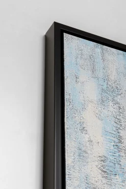 Fashion KARE Design Obraz w czarnej ramie zaśnieżony las 120x180 cm - KARE