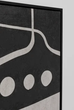 New KARE Design Obraz w kolorze czarno-szarym boho 73x113 cm - KARE