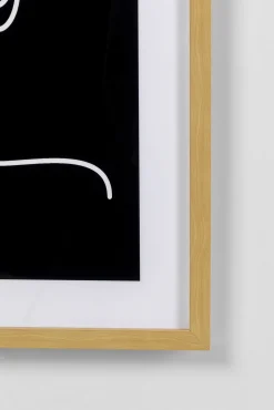 Outlet KARE Design Obraz z motywem twarzy rama naturalna 60x80 cm - KARE