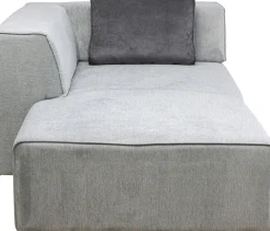 Discount KARE Design Otoman Infinity Chenille 182x117 cm szary lewy - KARE