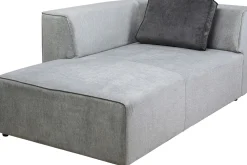 Discount KARE Design Otoman Infinity Chenille 182x117 cm szary lewy - KARE