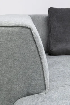 Discount KARE Design Otoman Infinity Chenille 182x117 cm szary lewy - KARE