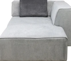 Sale KARE Design Otoman Infinity Chenille 182x117 cm szary prawy - KARE