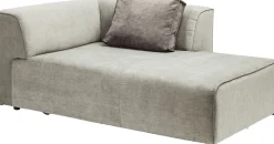 Sale KARE Design Otoman Infinity Chenille 182x117 cm szary prawy - KARE