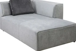 Sale KARE Design Otoman Infinity Chenille 182x117 cm szary prawy - KARE