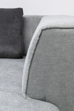 Sale KARE Design Otoman Infinity Chenille 182x117 cm szary prawy - KARE