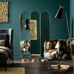 Fashion KARE Design Parawan Swing 105x170 cm złoty - KARE