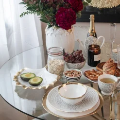 Outlet KARE Design Półmisek Ginkgo Elegance Rim 28x28 cm - KARE