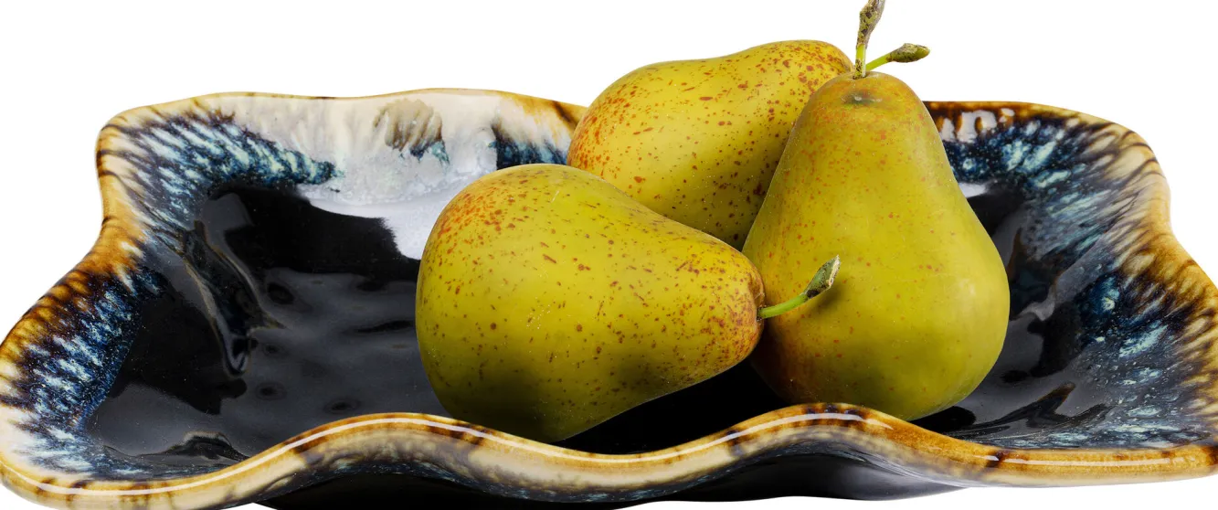 Discount KARE Design Półmisek kamionkowy ciemnoniebieski 26x17 cm - KARE