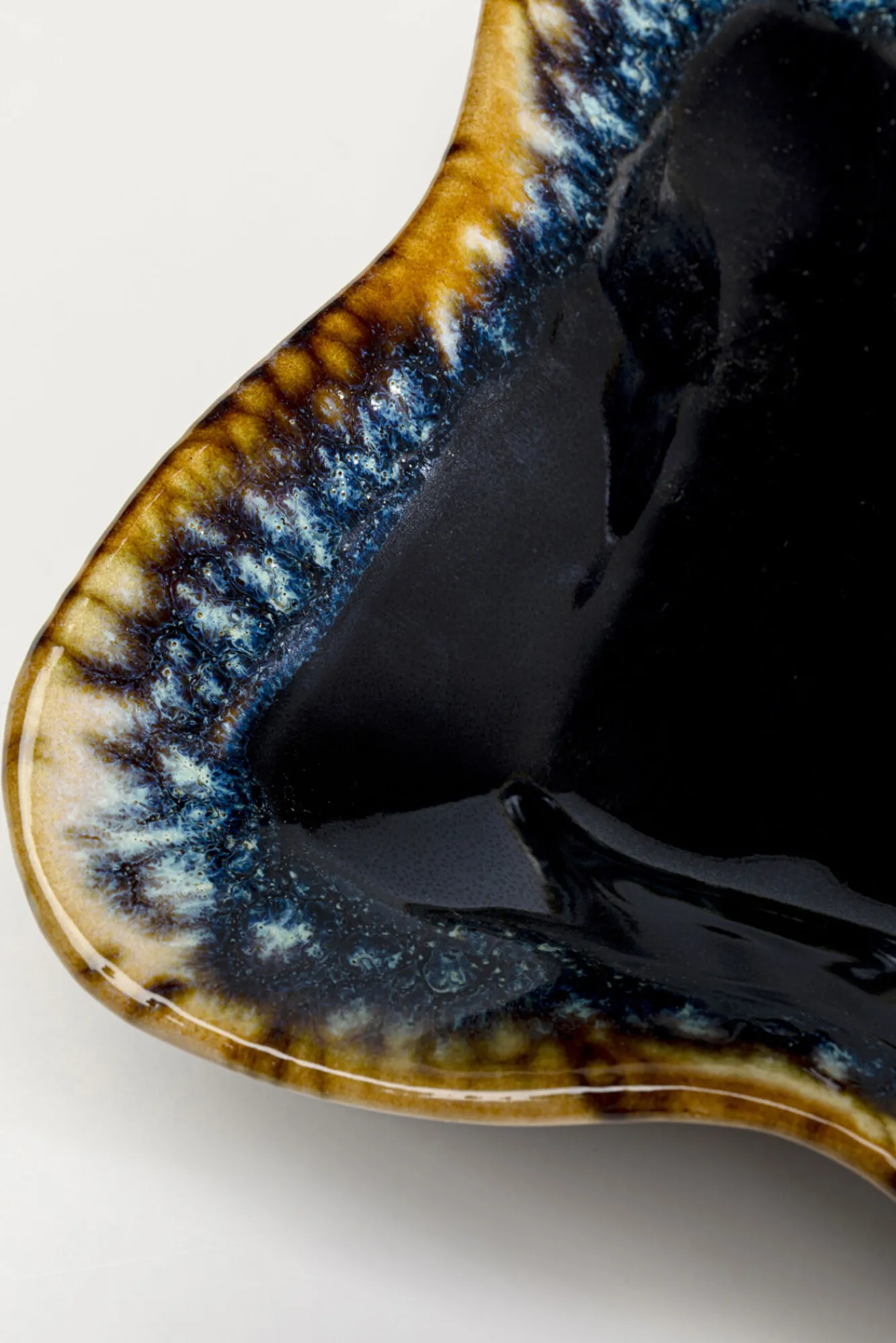 Discount KARE Design Półmisek kamionkowy ciemnoniebieski 26x17 cm - KARE