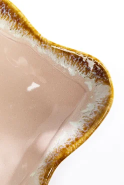 Sale KARE Design Półmisek kamionkowy różowy 26x17 cm - KARE