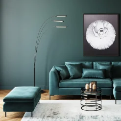 Hot KARE Design Podnóżek Gianni Velvet 130x62 cm ciemnozielony - KARE