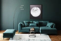 Hot KARE Design Podnóżek Gianni Velvet 130x62 cm ciemnozielony - KARE